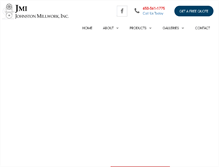 Tablet Screenshot of johnstonmillwork.com